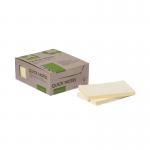 Q-Connect Recycled Notes 127x76mm Yellow (Pack of 12) KF17322 KF17322
