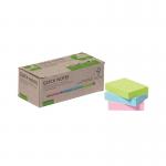 Q-Connect Recycled Notes 38x51mm Pastel Rainbow (Pack of 12) KF17326 KF17326