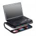 Q-Connect Monitor Laptop Riser with Desktop Organiser 380x295x110mm Black KF17416 KF17416