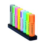 Q-Connect Deskset with 8 Pastel Highlighters (Pack of 8) KF17806 KF17806