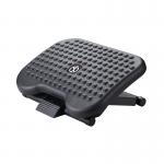 Q-Connect Premium Height Adjustable Footrest with Anti-slip Bumps Black KF17982 KF17982