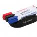 Q-Connect Magnetic Whiteboard Erase with 3 Whiteboard Markers KF18634 KF18634