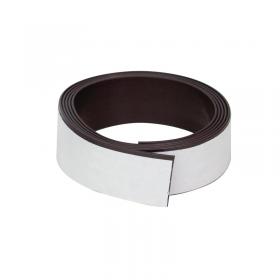 Q-Connect Magnetic Racking Strip White PVC 20mmx1.5mmx5m KF18990 KF18990