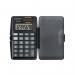 Q-Connect 8 Digit Pocket Calculator with Cover Black KF19062 KF19062