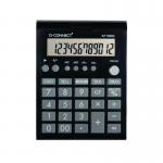 Q-Connect 12 Digit Business Table Top Calculator Medium Black KF19064 KF19064