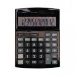 Q-Connect 12 Digit Business Table Top Calculator Large Black KF19066 KF19066