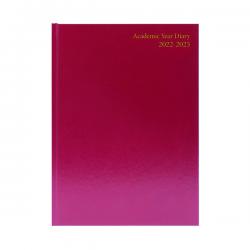 Cheap Stationery Supply of Academic Diary Day Per Page A5 Burgundy 2022-2023 KF1A5ABG22 KF1A5ABG22 Office Statationery