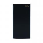Q-Connect 5 Star Slim Desk Diary Portrait Week To View Black 2026 KF1BK26 KF1BK26