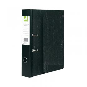 Q-Connect Lever Arch File Foolscap Black (Pack of 10) KF20002 KF20002