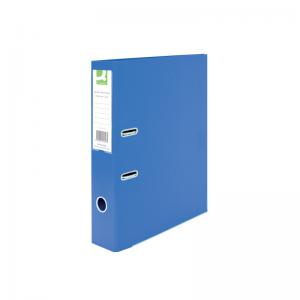Q-Connect 70mm Lever Arch File Polypropylene Foolscap Blue Pack of 10