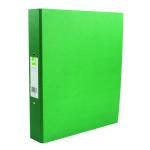 Q-Connect 2 Ring 25mm Paper Over Board Green A4 Binder (Pack of 10) KF20037 KF20037