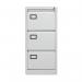 Jemini 3 Drawer Filing Cabinet 470x622x1016mm Light Grey KF20043 KF20043