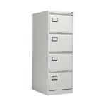 Jemini 4 Drawer Filing Cabinet Lockable 470x622x1321mm Light Grey KF20044 KF20044