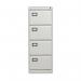 Jemini 4 Drawer Filing Cabinet Lockable 470x622x1321mm Light Grey KF20044 KF20044