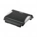 This photo features Q-Connects Footrests and Back Supports in a sleek black and silver design. The footrest is adjustable for ergonomic support, and both pieces have an anti-slip feature for stability.