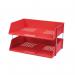 Q-Connect Wide Entry Letter Tray Red KF21691 KF21691