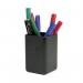 Q-Connect Executive Pen Pot Black KF21696 KF21696