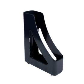 Q-Connect Executive Magazine Rack Black (Dimensions: W78xD240xH305mm) KF21708 KF21708