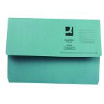 Q-Connect Document Wallet Foolscap Blue (Pack of 50) KF23011 KF23011