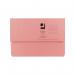 Q-Connect Document Wallet Foolscap Pink (Pack of 50) KF23015 KF23015