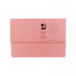 Q-Connect Document Wallet Foolscap Pink (Pack of 50) KF23015 KF23015
