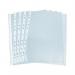 Q-Connect Punched Pockets Polypropylene 50 Micron A4 Embossed (100 Pack) KF24001 KF24001
