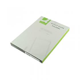 Q-Connect Cut Flush Folders A4 Clear (Pack of 100) KF24002 KF24002