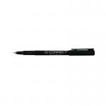 Q-Connect Black 0.4mm Fineliner Pen (Pack of 10) KF25007 KF25007