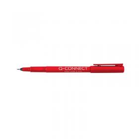 Q-Connect Fineliner Pen 0.4mm Red (Pack of 10) KF25009 KF25009