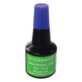 Q-Connect Endorsing Ink 28ml Blue (Pack of 10) KF25103Q KF25103Q