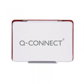 Q-Connect Stamp Pad Metal Case Medium 110 x 70mm Red KF25212 KF25212