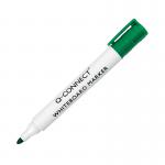 Q-Connect Drywipe Marker Pen Green (10 Pack) KF26009 KF26009