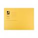 Q-Connect Square Cut Folder Lightweight 180gsm Foolscap Yellow (Pack of 100) KF26027 KF26027