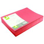 Q-Connect Square Cut Folder Lightweight 180gsm Foolscap Red (Pack of 100) KF26028 KF26028