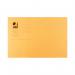 Q-Connect Square Cut Folder Lightweight 180gsm Foolscap Orange (Pack of 100) KF26030 KF26030