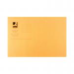 Q-Connect Square Cut Folder Lightweight 180gsm Foolscap Orange (Pack of 100) KF26030 KF26030