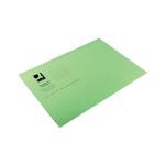 Q-Connect Square Cut Folder Lightweight 180gsm Foolscap Green (Pack of 100) KF26031 KF26031