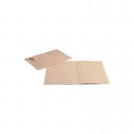 Q-Connect Square Cut Folder Lightweight 180gsm Foolscap Buff (Pack of 100) KF26032 KF26032