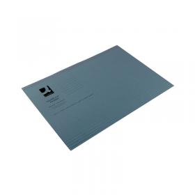 Q-Connect Square Cut Folder Lightweight 180gsm Foolscap Blue (Pack of 100) KF26033 KF26033