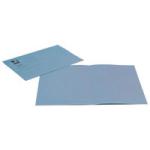 Q-Connect Square Cut Folder Lightweight 180gsm Foolscap Blue (Pack of 100) KF26033 KF26033