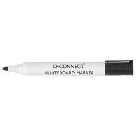 Q-Connect Drywipe Marker Pen Black (Pack of 10) KF26035 KF26035