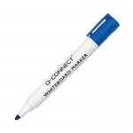 The Q-Connect Whiteboard Pens are a set of 10 blue dry erase markers. Each pen has a sleek design and a fine tip for precise writing. The vibrant blue color is perfect for creating bold and eye-catching drawings and notes on whiteboards. The pens are ideal for classrooms, offices, and meetings.