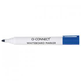 Q-Connect Drywipe Marker Pen Blue (Pack of 10) KF26036 KF26036