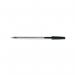 The picture shows a pack containing 50 Q-Connect Ballpoint Pens in black, each with a medium tip. The pens have a sleek design with a comfortable grip for easy writing. The pack is neatly organized and ready for use. An ideal addition to any stationery collection.