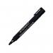 Q-Connect Permanent Marker Pen Chisel Tip Black (Pack of 10) KF26042 KF26042