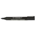 Q-Connect Permanent Marker Pen Bullet Tip Black (Pack of 10) KF26045 KF26045