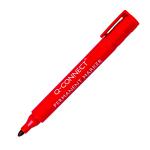 Q-Connect Permanent Marker Pen Bullet Tip Red (Pack of 10) KF26047 KF26047