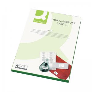 Q-Connect Multipurpose Labels 99.1x38.1mm White Pack of 1400 KF26054