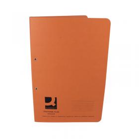 Q-Connect Transfer File 35mm Capacity Foolscap Orange (Pack of 25) KF26059 KF26059