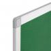 Q-Connect Aluminium Frame Felt Noticeboard with Fixing Kit 900x600mm Green 54034203 KF26063